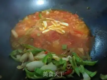 Make Tomato fried eggs step 2