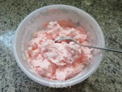 Make Strawberry ice cream step 9