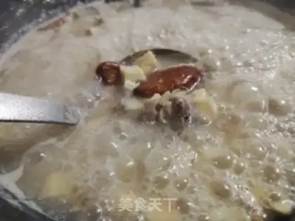 Make The durian chicken soup step 4