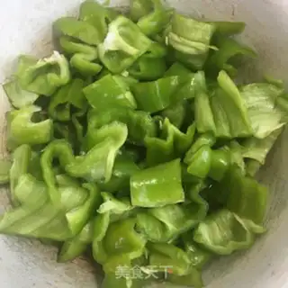 Make Chicken with green peppers step 4