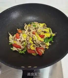 Make Mushroom fried eggs step 10