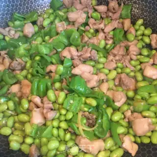 Make Chicken with green peppers step 9