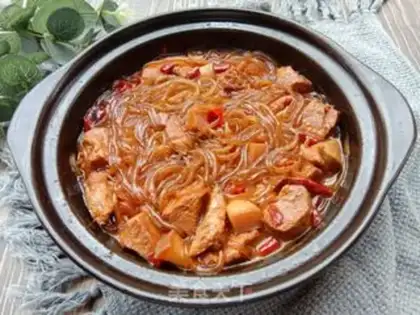 Make A casserole of pork stew step 15