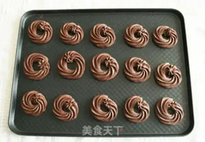 Make Chocolate ring cookies step 11