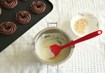 Make Chocolate ring cookies step 12