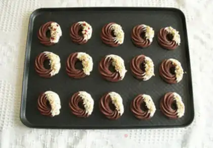 Make Chocolate ring cookies step 13