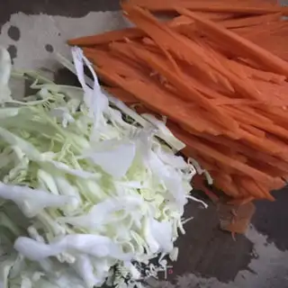 Make Carrot platter fans step 1
