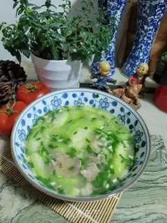 Make Skinny pork, liver and melon soup step 10