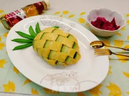 Make Pineapple egg bun step 5
