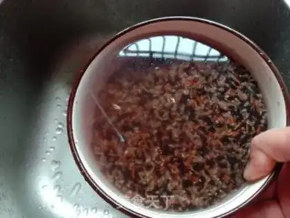 Make Three-coloured, rough rice step 1
