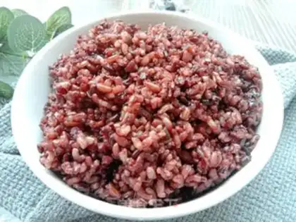 Make Three-coloured, rough rice step 8