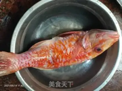 Make A red fish with radish step 0