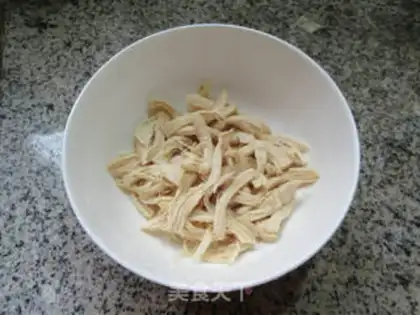 Make The raw chicken chest salad step 7
