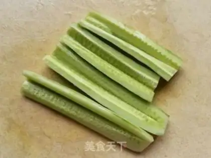 Make cucumber shrimp step 6