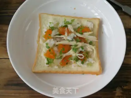 Make Salted egg rice sandwich step 6