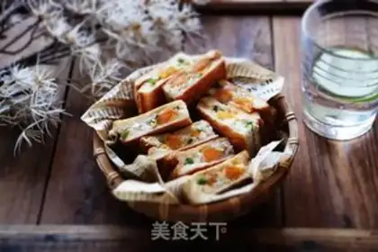Make Salted egg rice sandwich step 10