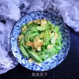 Make cucumber fried eggs step 11
