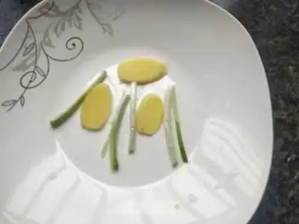Make Clear the yellow fish step 1