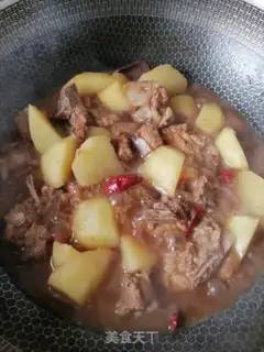 Make Potato burn ribs step 6