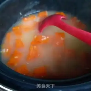 Make Pumpkin date rice congee step 9