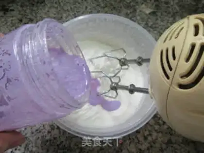Make Purple ice cream step 6