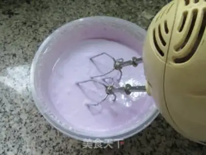 Make Purple ice cream step 7