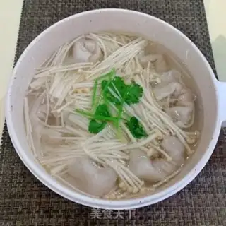 Make ♪ Golden mushrooms roll out fish-skin soup ♪ step 6