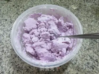 Make Purple ice cream step 10