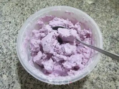 Make Purple ice cream step 11