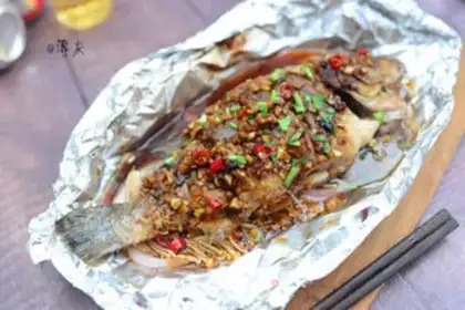 Make Tinpaper bun roasted bass step 11