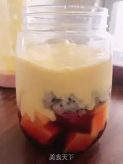 Make Mango milkshake and fruit step 5