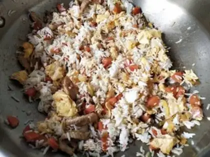Make Squeeze meat and rice step 10