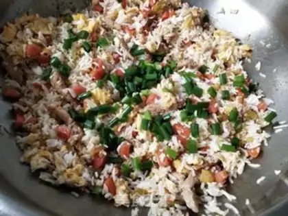 Make Squeeze meat and rice step 11