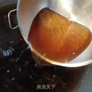 Make Red sugar rice congee step 6