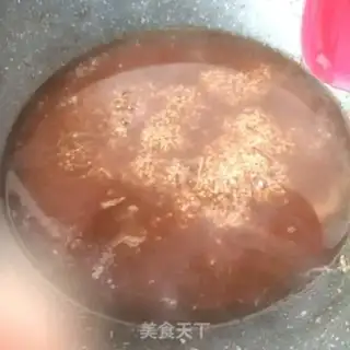 Make Red sugar rice congee step 8