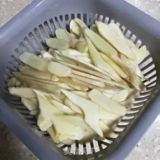 Make Purple sour bung ginger step 1