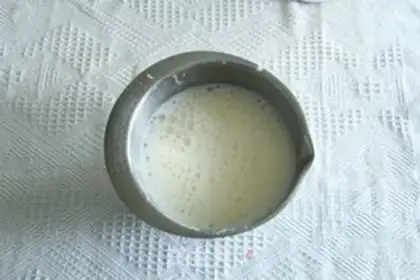 Make No water, no snow cake step 9