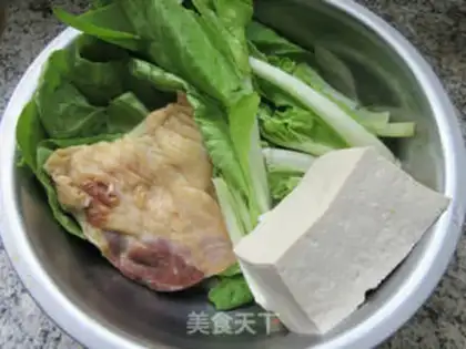 Make The duck-legged tofu cooks cabbage step 0