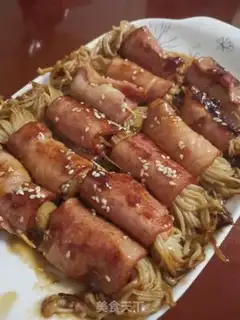 Make Bacon pins and mushrooms step 14