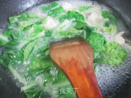 Make The duck-legged tofu cooks cabbage step 6