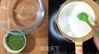 Make Tea cream pudding mousse step 3