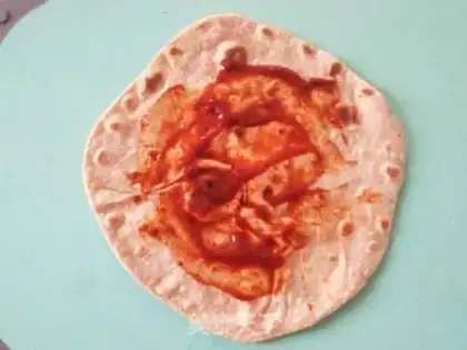 Make Low fat chicken burrito step 9