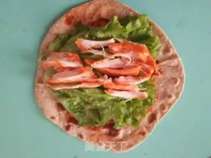 Make Low fat chicken burrito step 10