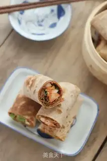 Make Low fat chicken burrito step 11
