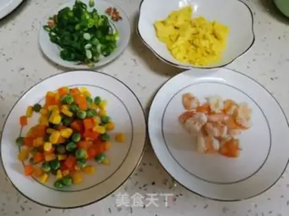 Make Shrimp rice step 1
