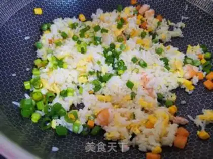 Make Shrimp rice step 4