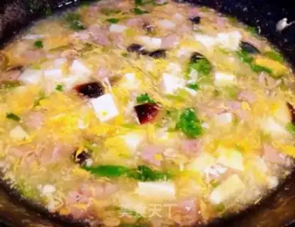Make Eggs, tofu sausage soup step 8