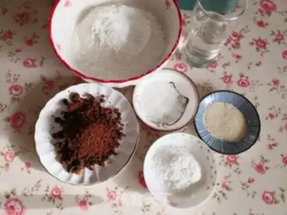 Make Red sugar bag step 0