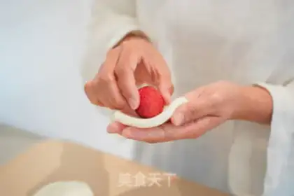 Make Coconut strawberry step 7