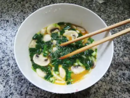 Make Egg fried mushrooms step 6